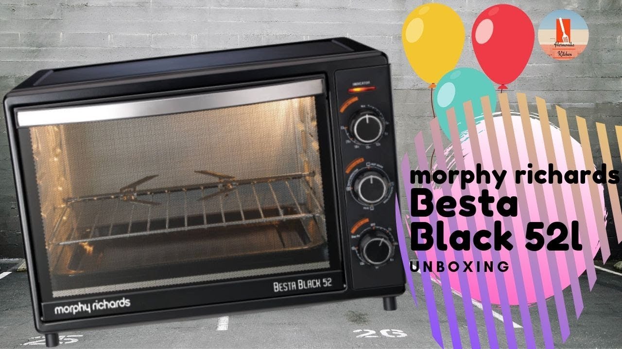 Morphy Richards OTG Besta 52Litre Oven Toaster Grill Black Unboxing