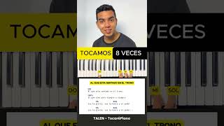 AL QUE ESTA SENTADO EN EL TRONO | Completa - Comenta "Quiero aprender" ✨🎹 #piano #aprendepiano