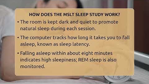 How Does The MSLT Sleep Study Work? - Sleep Apnea Support Network