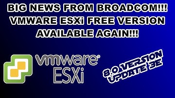 Broadcom releases a new version of VMware ESXi and gave us the FREE EDITION AGAIN!!! #ESXi #8.0U3e