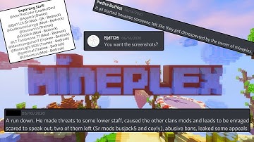 The DARK Side of Mineplex - Lies, Abuse and Corruption...