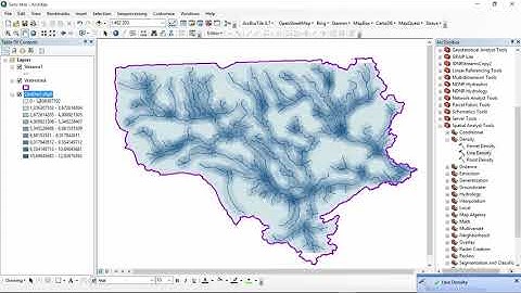 Stream density using ArcGis   YouTube