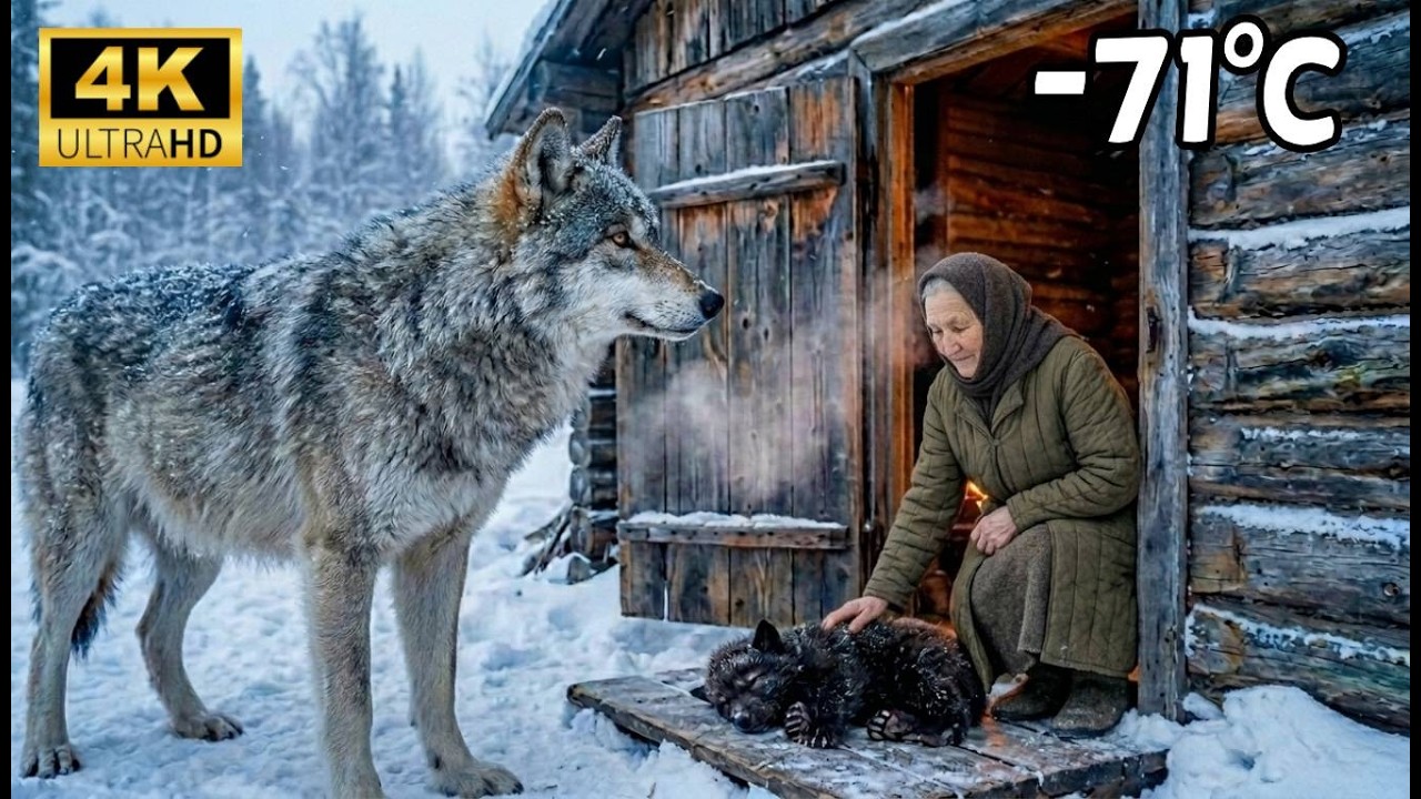 A Mother Wolf Carried Her Pup to a 90-Year-Old Widow's Door in a Siberian Blizzard