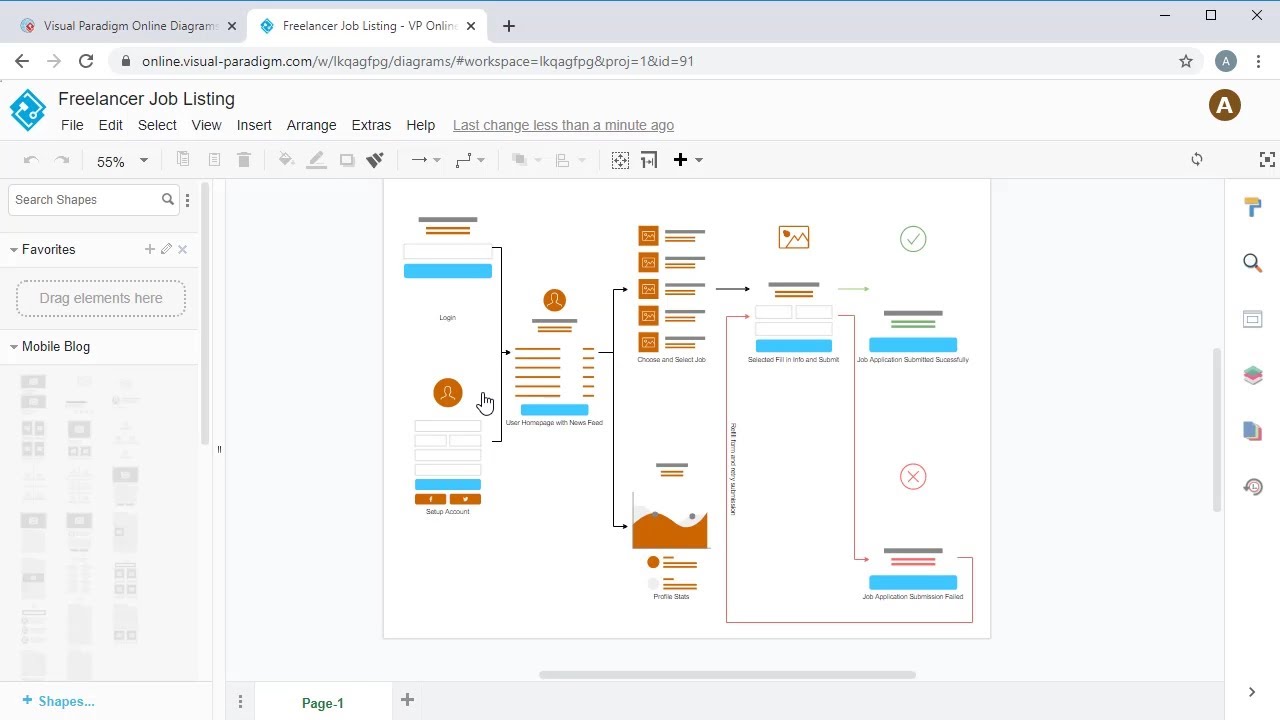 Create User Flow (Mobile App) Diagram Online - Youtube