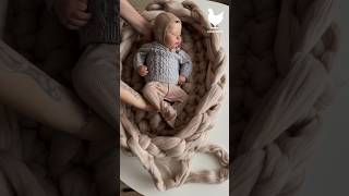 Кокон для младенца из пряжи ОБЛАЧКО ☁️ фотогеничный и просто невероятно мягкий, нежный и тёплый ❤️🫠