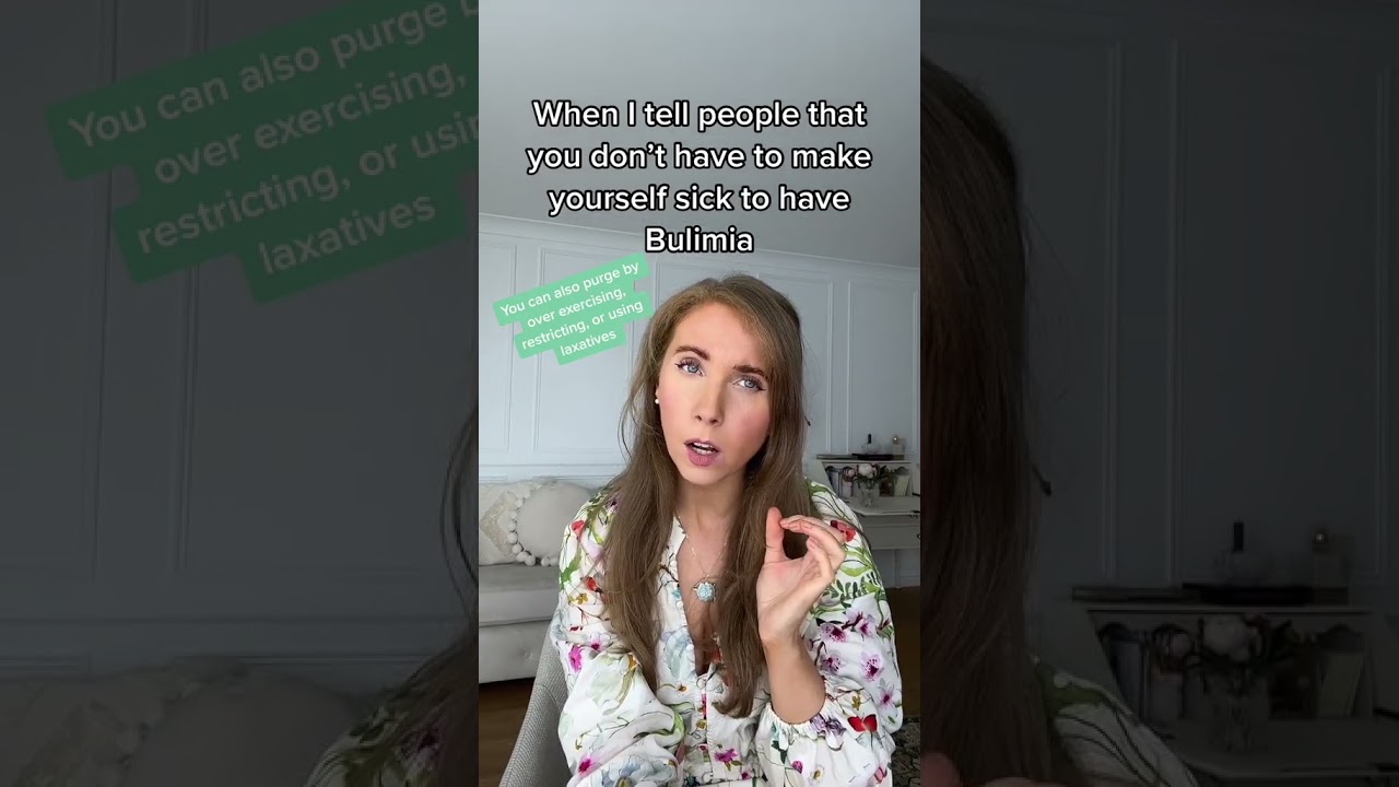 Bulimia DOESN'T always involve making yourself sick...