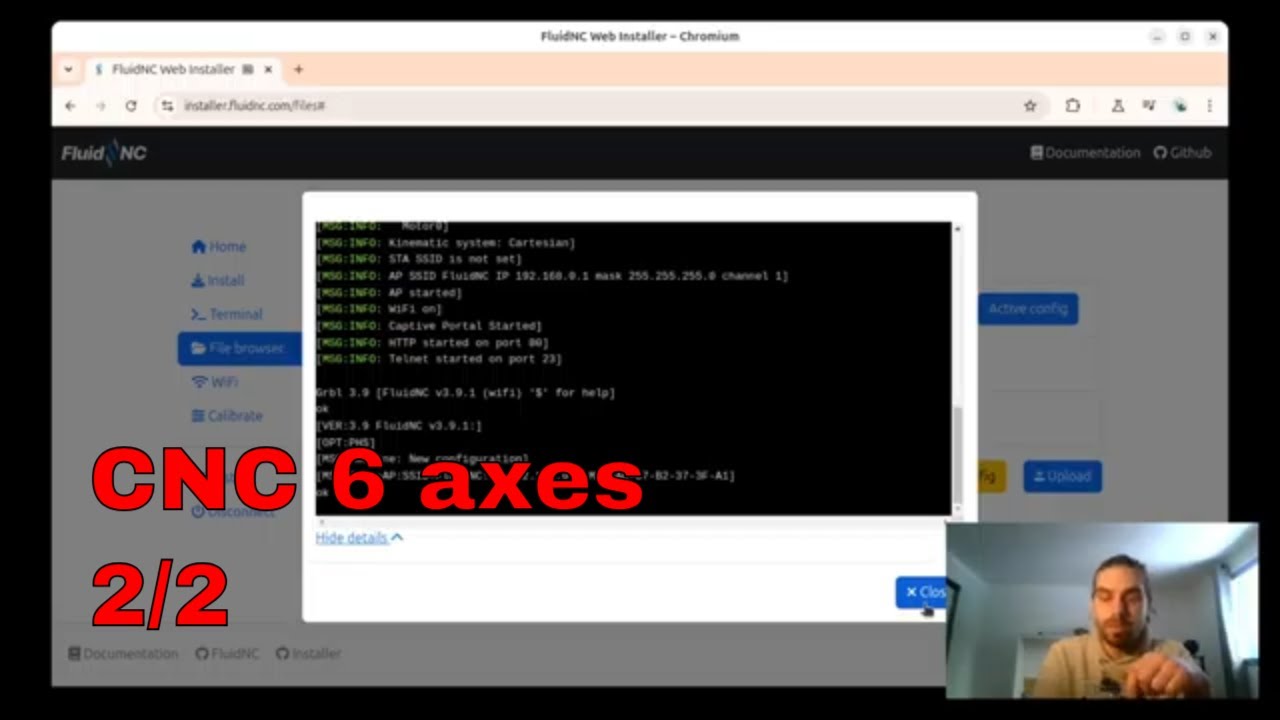CNC wifi ESP32 - méthode facile avec FluidNC (Partie 2/2) - YouTube
