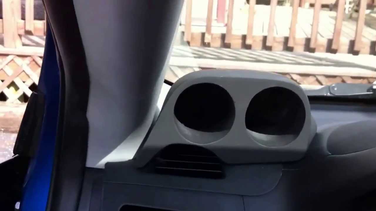 Gccruz gauge pod Apillar airbag test YouTube