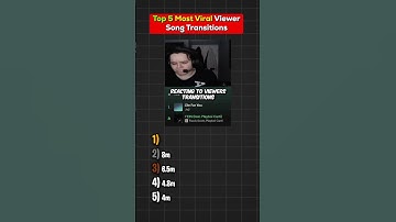 Thumbnail of Top 5 Most Viral Viewer Song Transitions 😱