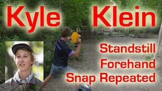 Kyle Klein - Forehand Flex Snap Repeated - Disc Golf