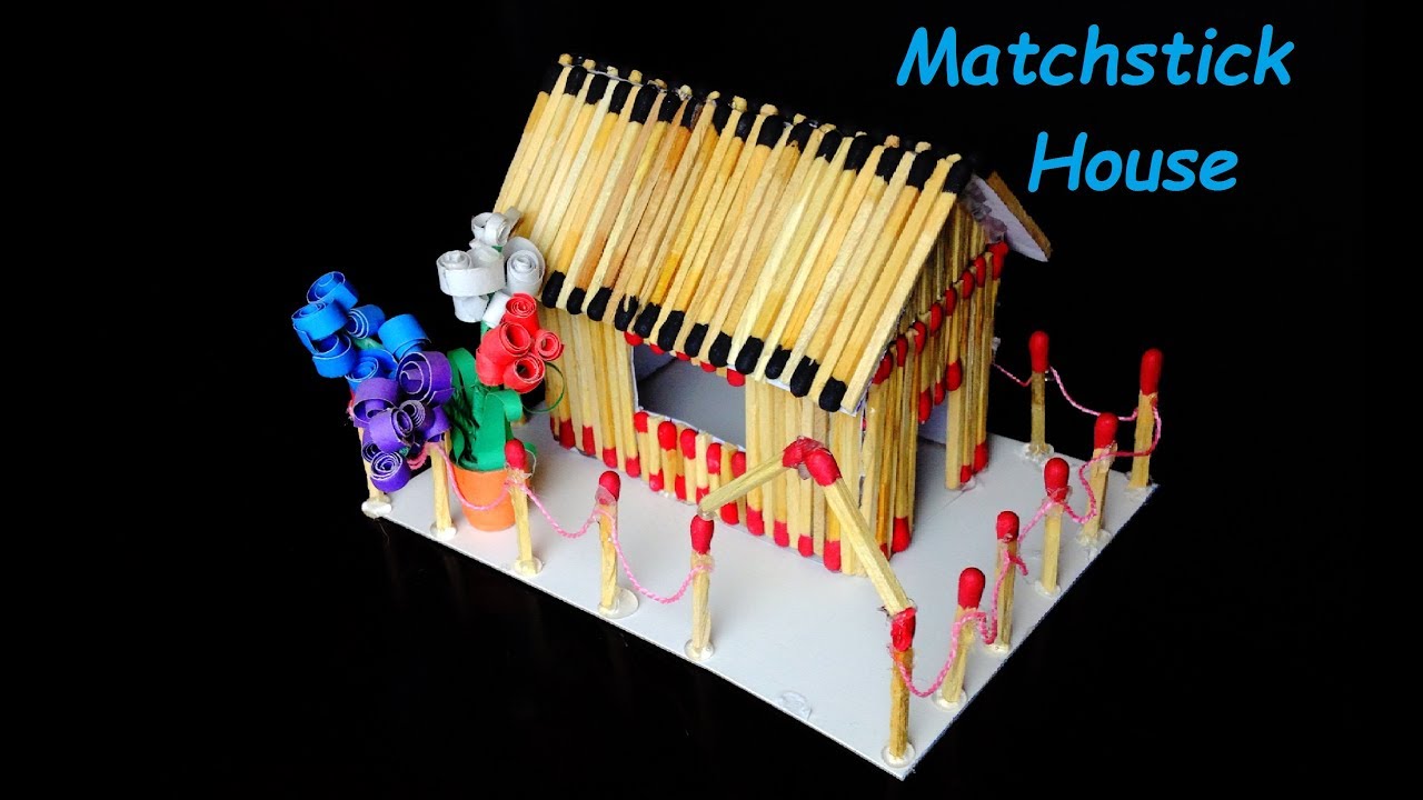 How to Make a Match House step by step YouTube