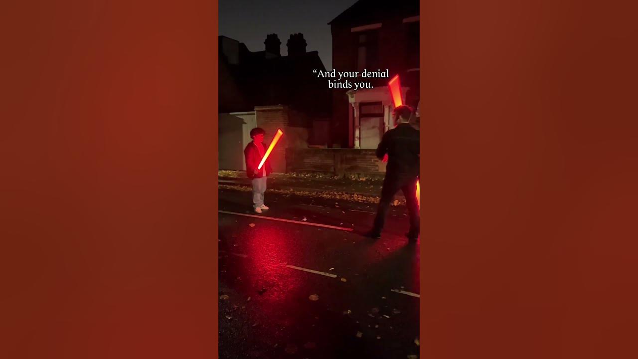 Vader vs Maul inspired duel part 2 w/ vfx #starwars #lightsaber #sith #darthmaul #darthvader #cgi