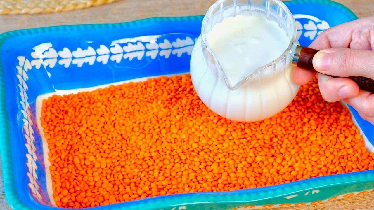 Этому рецепту с чечевицей более 100 лет! Смешайте 1 стакан чечевицы и йогурт! Это так вкусно!