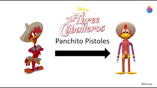 Paint 3D Tutorial Panchito Pistoles The Three Caballeros 1944