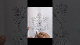 Geethas Rangoli 5-3 dots Sunday kolam geethasrangolis easyrangoli aadimathakola simplerangoli