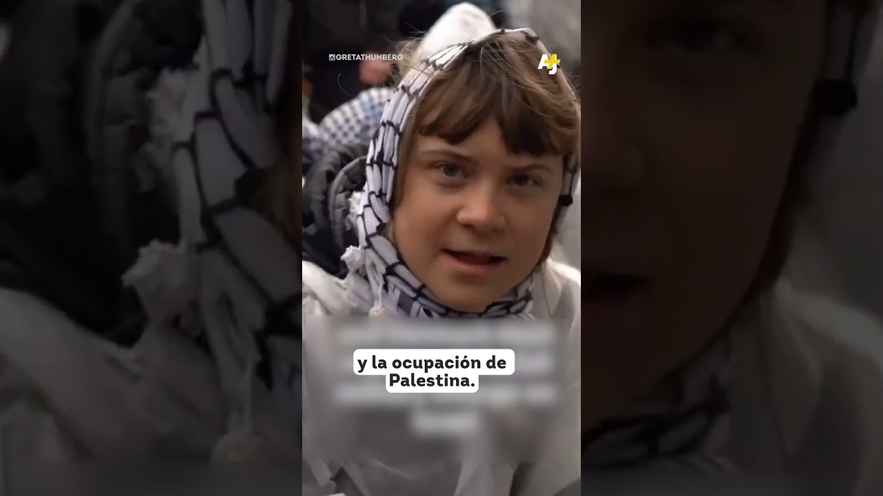 غريتا ثونبرغ تحتج على شحنات الأسلحة إلى إسرائيل