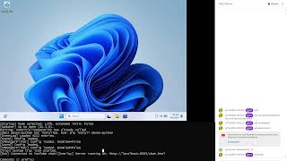 chat uses windows test stream