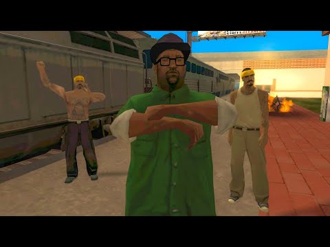 بيج سموك و القطار اللعين في قراند سان اندرياس GTA San Andreas Big Smoke