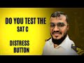 Sat c distress button test procedure in jrc  sailor 360