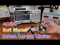 Soft starter circuits inrush current limiter for ac and dc loads