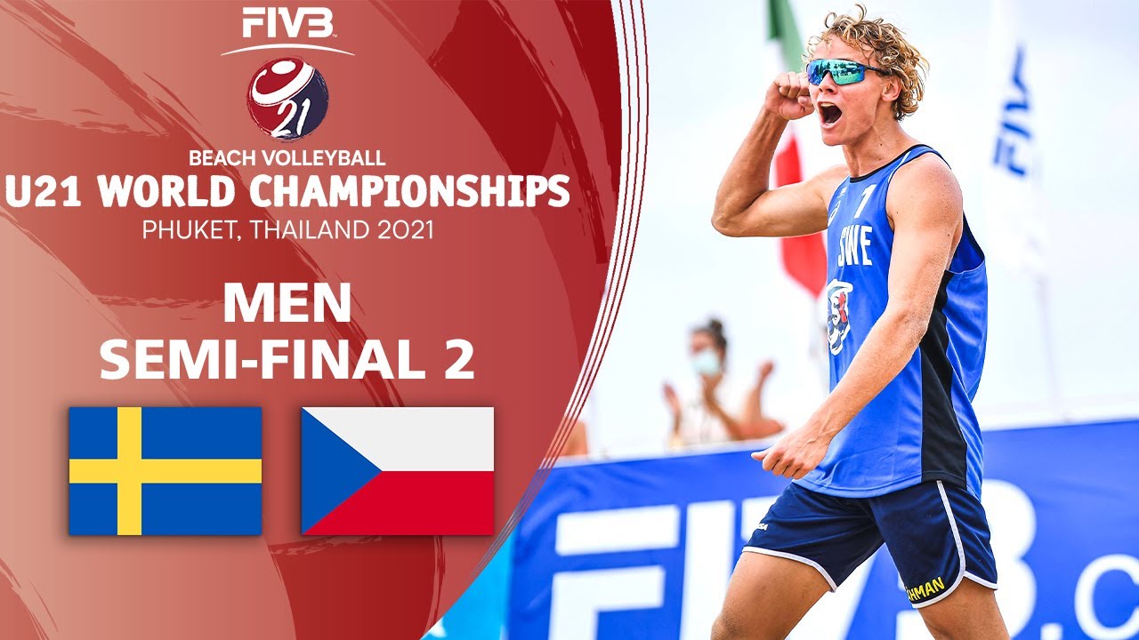 SWE vs. CZE - Full Men's Semi-Final | U21 Beach Volleyball World Champs 2021