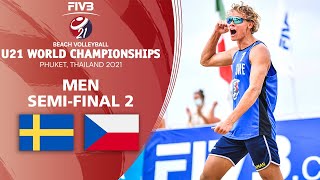 SWE vs. CZE - Full Men's Semi-Final | U21 Beach Volleyball World Champs 2021