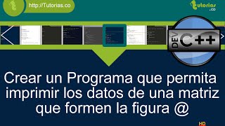 arrays – visual c++ (imprimir datos figura arroba)