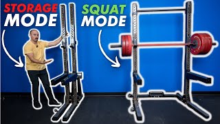 The Overbuilt Stow-Away BridgeBuilt Squat Rack Review!