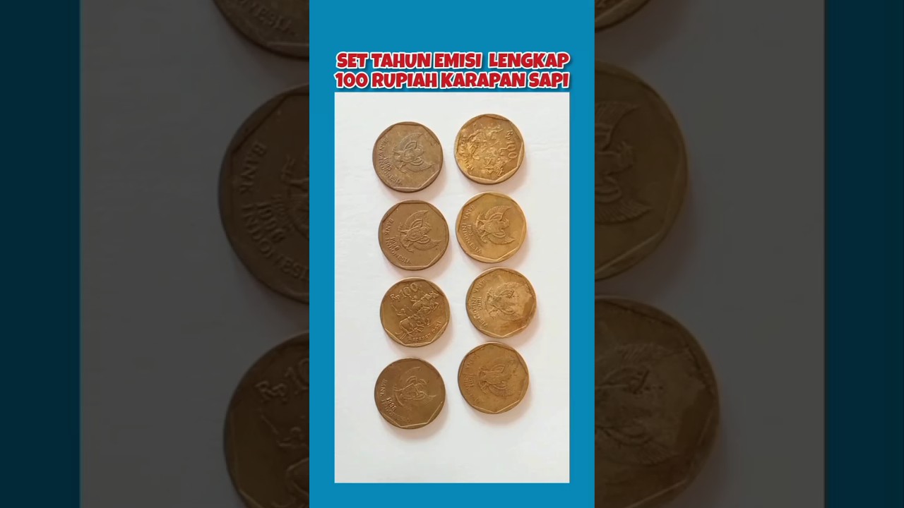 Emisi Lengkap Koin 100 Rupiah Karapan Sapi 1991 - 1998