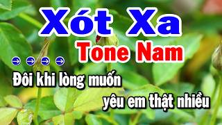 Karaoke Xót Xa Tone Nam Nhạc Sống Mới Chuẩn Hay | Karaoke Tuyển Chọn