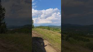 Góra Kurek 547m n.p.m. - widok na Trojgarb 774m n.p.m. i Górę Chełmiec 857m n.p.m.      #mountains