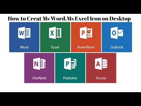 How to create ms word  icon on desktop/ms icon/ms office icon on desktop/ms word icon on desktop
