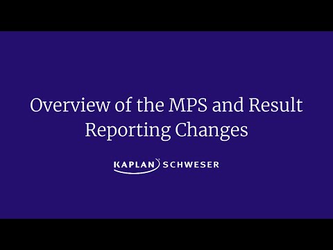 Overview of CFA MPS and Result Reporting Changes - video from Kaplan Schweser