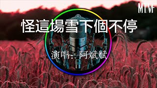 阿斌斌 - 怪這場雪下個不停怪這場雪下個不停思念的風吹起曾經熱門混音歌曲 - 動態歌詞Its Strange That The Snow Keeps Falling.