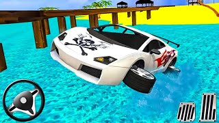 Water Surfer GT Car Floating Race - Android Gameplay screenshot 1