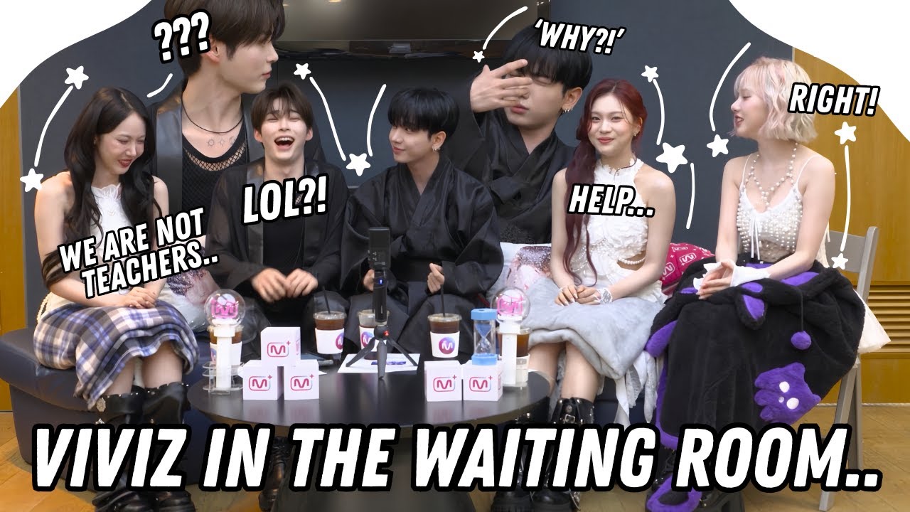 VIVIZ Mnet Waiting room....Whats happening lol HARULLALA!!