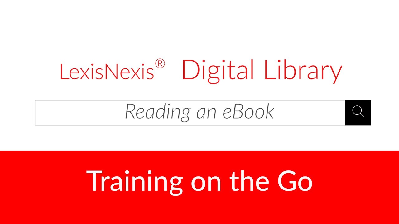 Reading an eBook on Digital Library YouTube