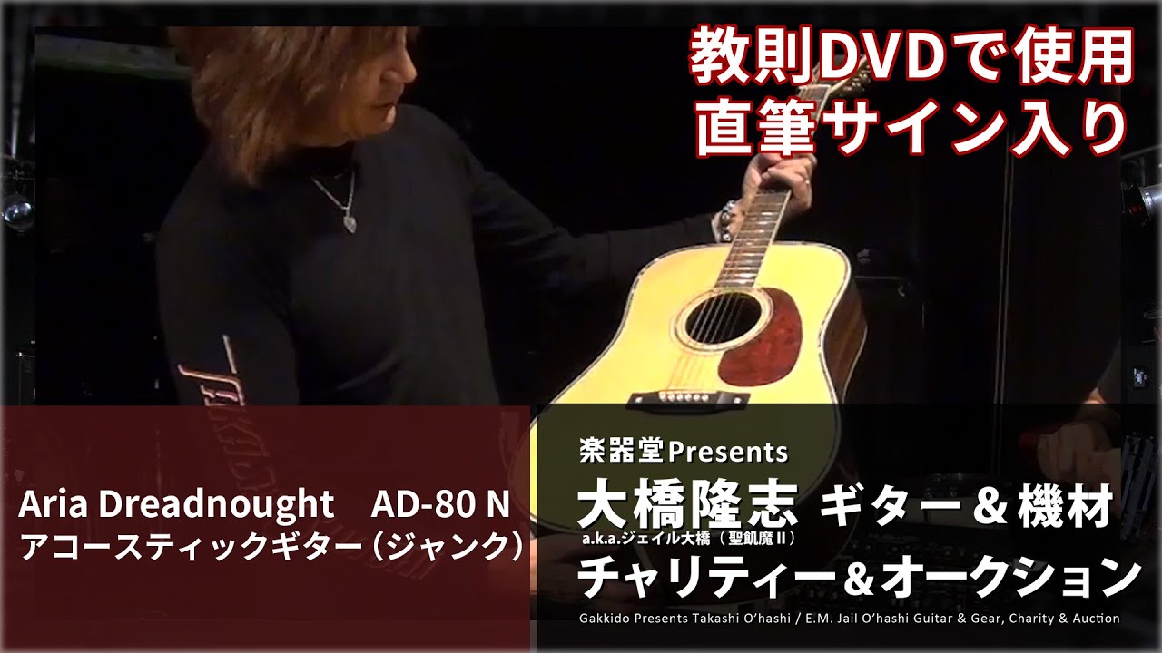 出品アイテム紹介動画] Aria Dreadnought AD-80アコースティックギター