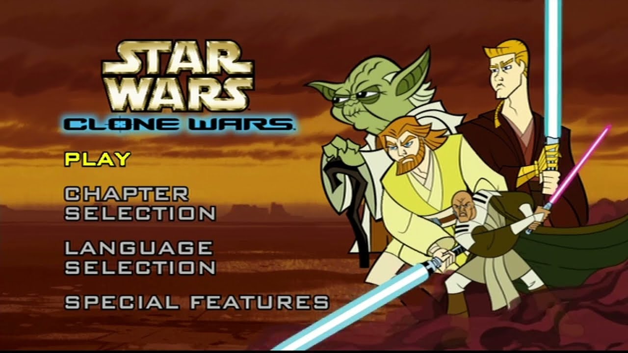 Clone Wars Volume 1 - DVD Menu - Jedi - Republic