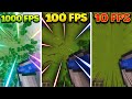 MLG Water Bucket with 1000 FPS vs 100 FPS vs 10 FPS