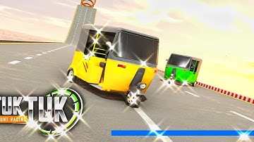 Tuk Tuk Rickshaw Stunt Games: Impossible tracks 3D Android gameplay
