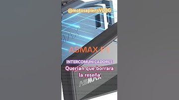 Me pidieron que si podía borrar la reseña de los intercom ASMAX F1. Info en el capítulo. #intercom