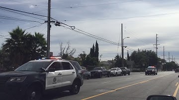 LAPD Responding Code 3 Van Nuys Riots