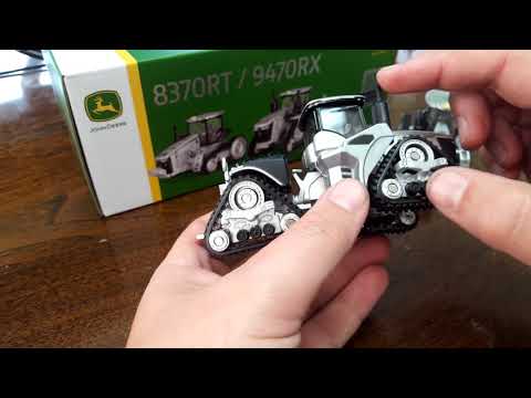 YouTube thumbnail: 1/64 John Deere 100 years anniversary 8370rt and 9470rx