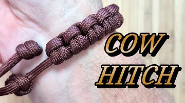 Cowboy Bracelet : Cow Hitch Chain – The EASIEST Rancher’s Paracord Bracelet DIY Tutorial