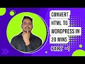 HTML to WordPress | WordPress Theme Development Complete Course Tutorial | Best WordPress Theme P-1
