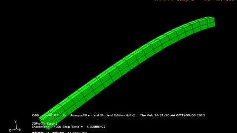 ABAQUS CAE - Cantilever transient modal dynamic analysis without damping