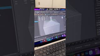 Todo bien hasta que activas la vista 3 🫠 #diseñográfico #fyp #autodeskmaya #modelado3d #estudiantes