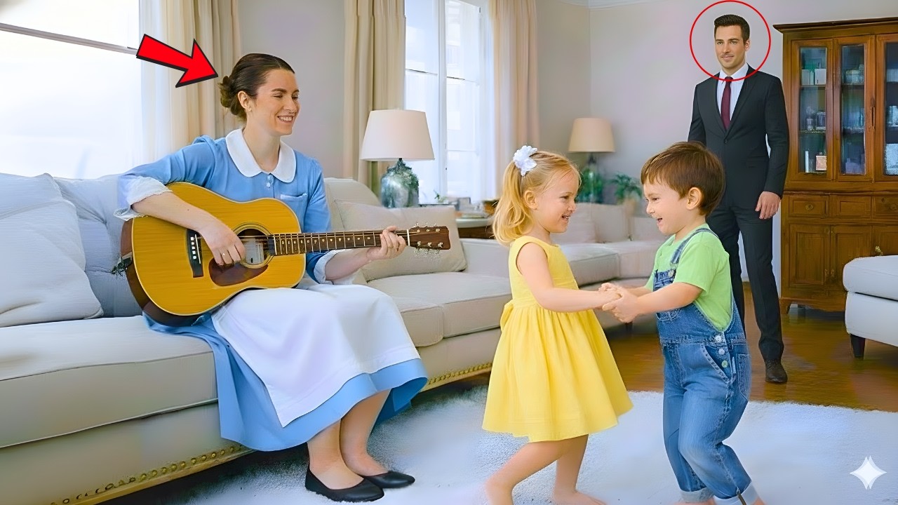 Milioner wraca zmęczony do domu i jest zaskoczony, widząc swoją córkę bawiącą się z synem pracownicy