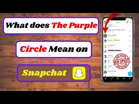 What Does The Purple Circle Mean On Snapchat|What Does The Purple Ring On Snapchat Mean